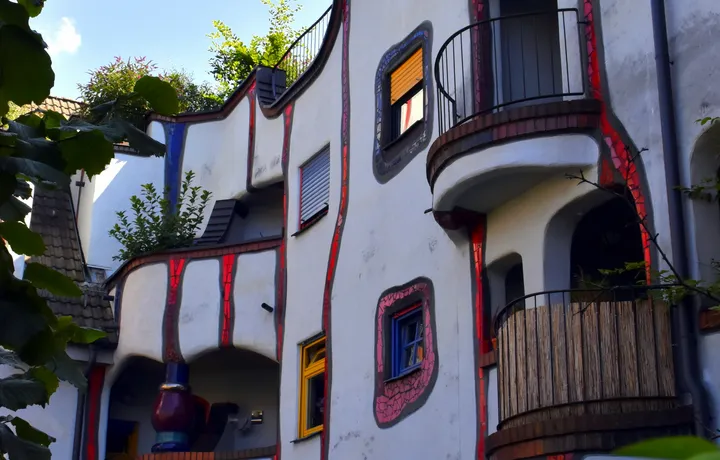 Esslinger Herbst und Hundertwasser Haus in Plochingen