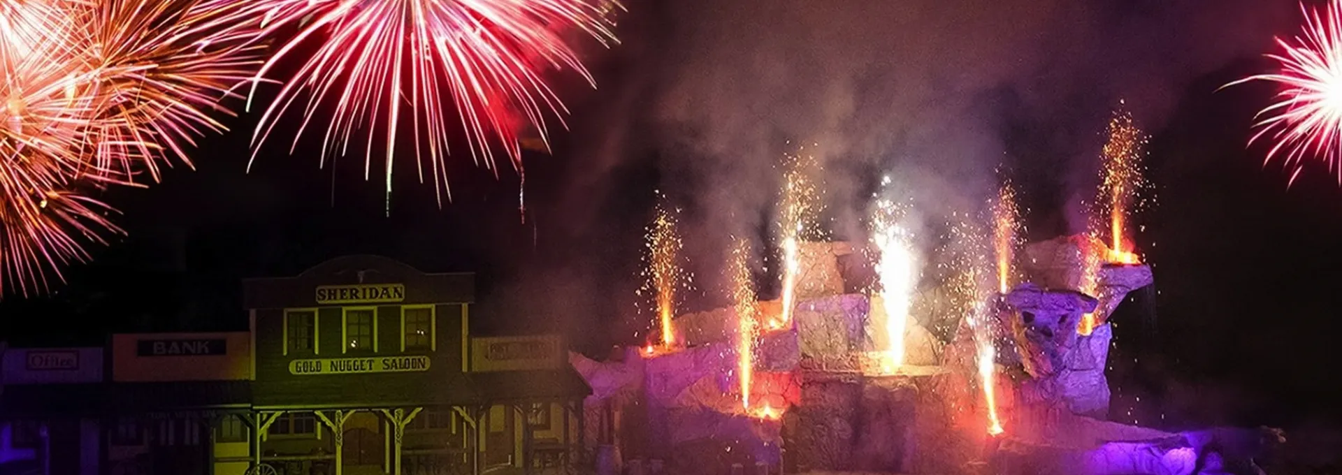 Silvesterfeier in der Westernstadt Pullman City