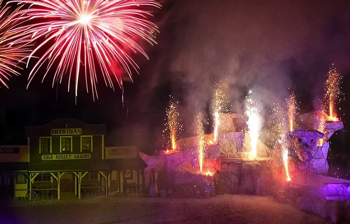 Silvesterfeier in der Westernstadt Pullman City